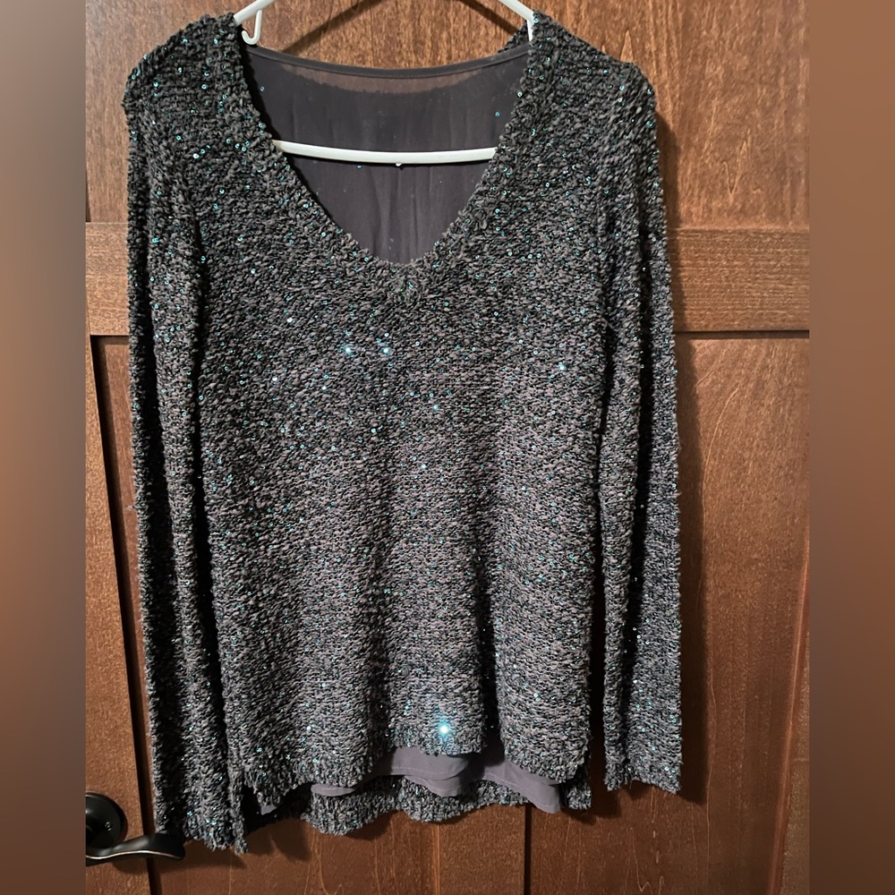 Apt 9 sweater with sequins size M